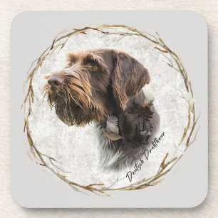 German Wirehaired Pointer Coaster