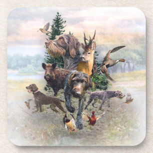 German Wirehaired Pointer   Coaster