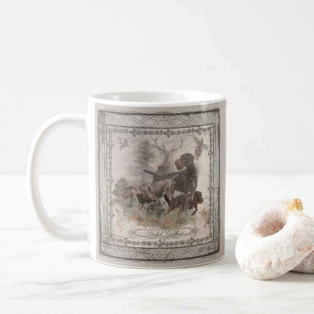 German Wirehaired Pointer   Coffee Mug (With Donut)
