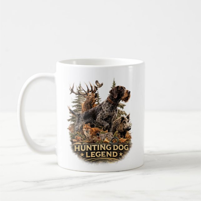German Wirehaired Pointer Coffee Mug (Left)