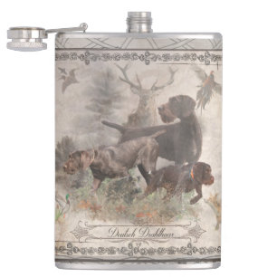 German Wirehaired Pointer Coffee Mug Hip Flask