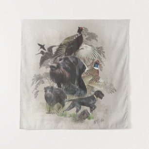 German Wirehaired Pointer  , Continental pointing  Tapestry