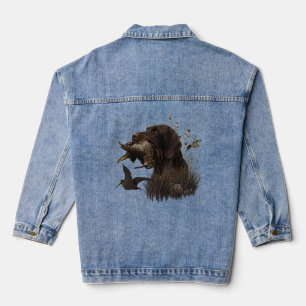 German Wirehaired Pointer Denim Jacket