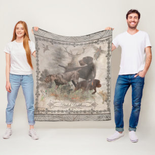 German Wirehaired Pointer Fleece Blanket