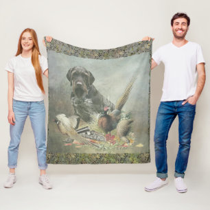German Wirehaired Pointer Fleece Blanket