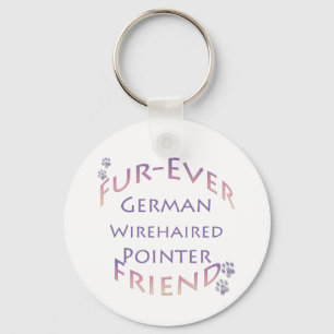 German Wirehaired Pointer Furever Keychain