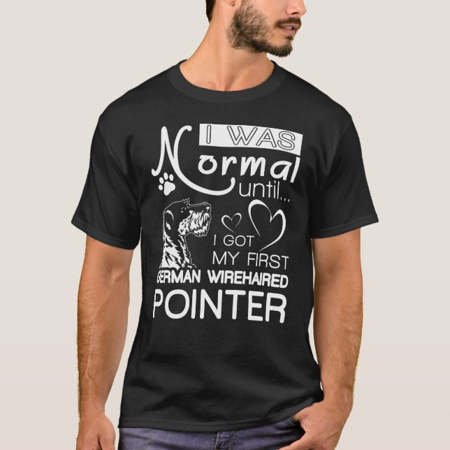 German wirehaired Pointer gift t-shirt for dog lov (Front)