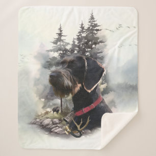 German Wirehaired Pointer, GWP Sherpa Blanket