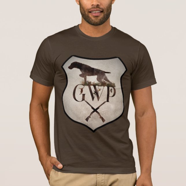 German Wirehaired Pointer ,GWP  T-Shirt (Front)