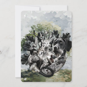 German Wirehaired Pointer Invitation