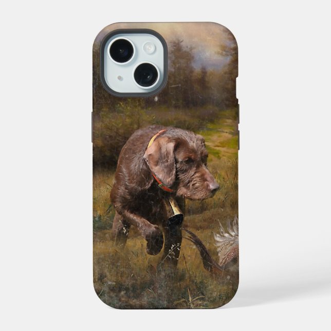 German Wirehaired Pointer   iPhone 15 Case (Back)