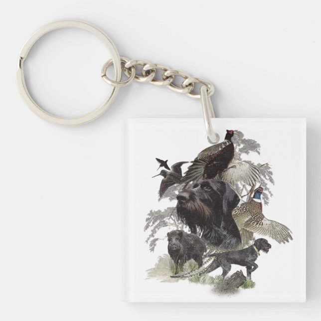 German Wirehaired Pointer   Keychain (Front)