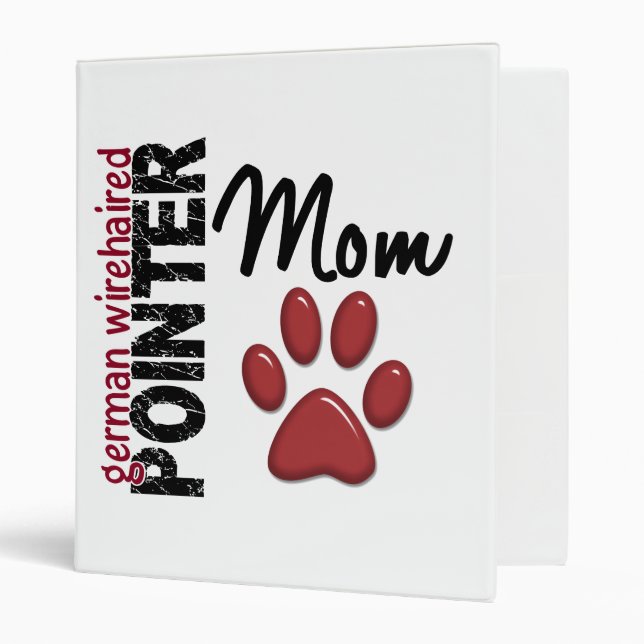 German Wirehaired Pointer Mom 2 Binder (Front/Inside)