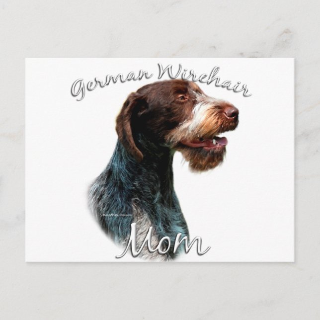 German Wirehaired Pointer Mom 2 Postcard (Front)