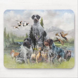 German Wirehaired Pointer Mouse Pad