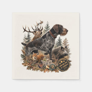 German Wirehaired Pointer Napkin
