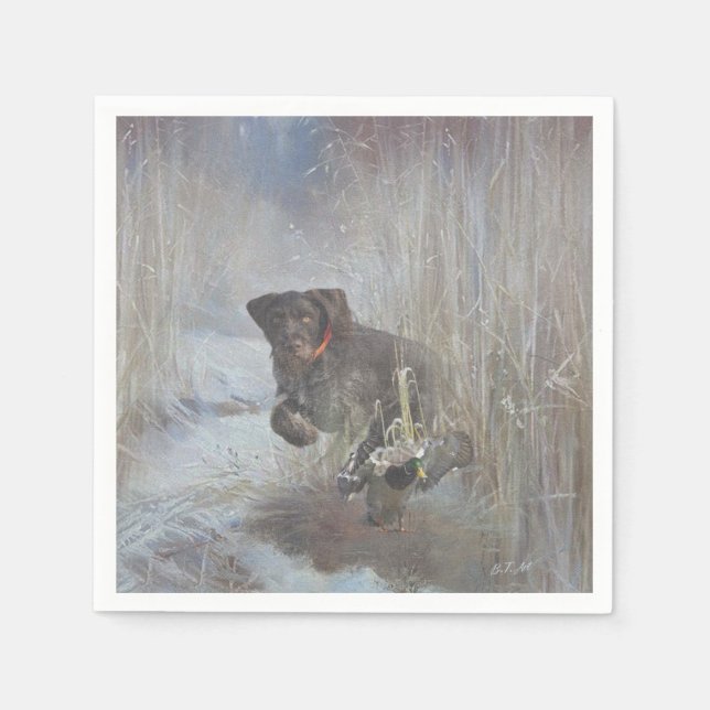  German Wirehaired Pointer Napkin (Front)
