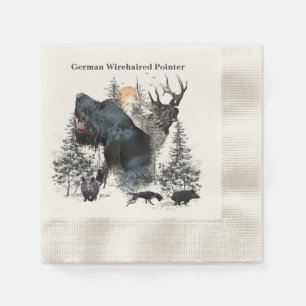 German Wirehaired Pointer Napkin