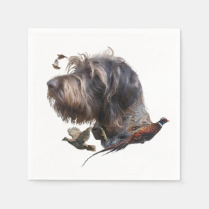 German Wirehaired Pointer Napkin