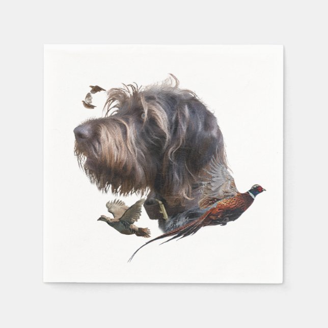 German Wirehaired Pointer   Napkin (Front)
