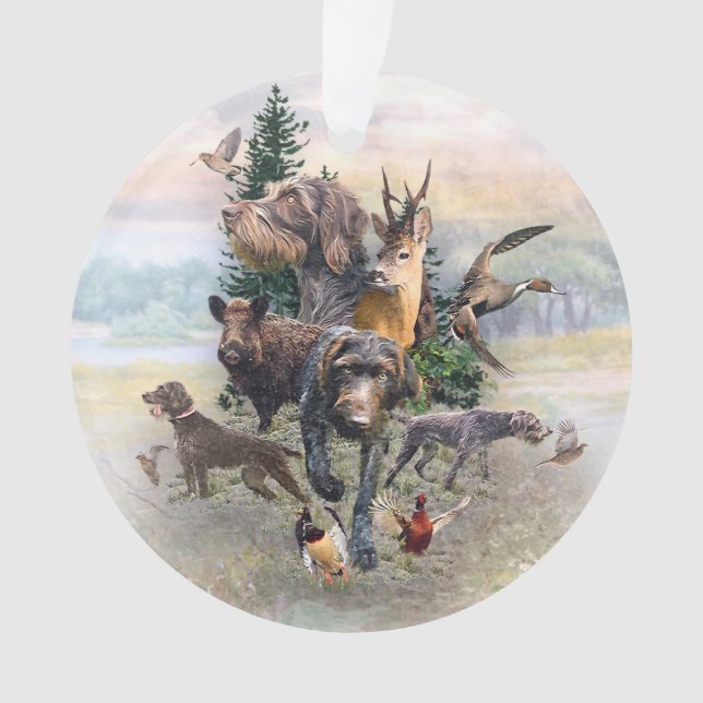 German Wirehaired Pointer   Ornament (Front)
