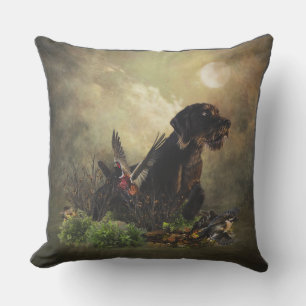 German Wirehaired Pointer Outdoor Pillow