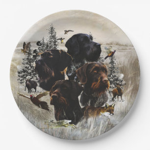  German Wirehaired Pointer     Paper Plate