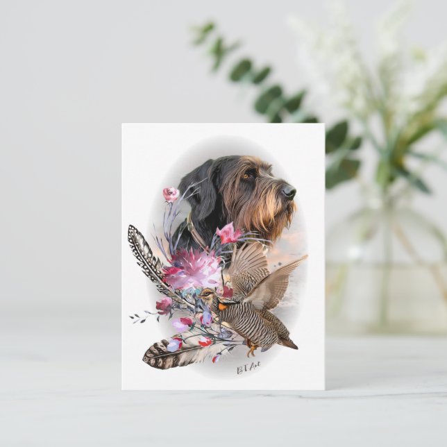 German Wirehaired Pointer    Postcard (Standing Front)