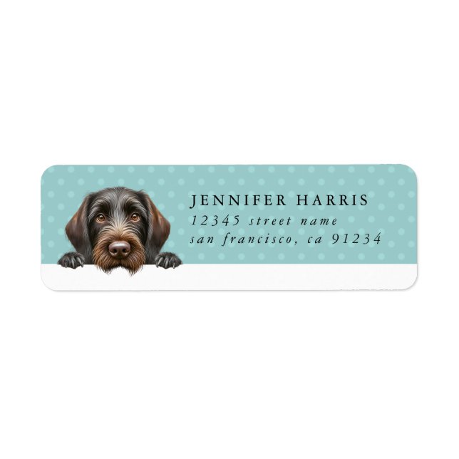 German Wirehaired Pointer Return Address Labels (Front)