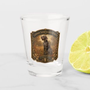 German Wirehaired Pointer Shot Glass