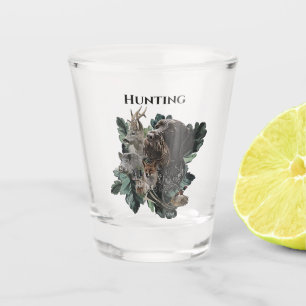 German Wirehaired Pointer Shot Glass