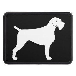 German Wirehaired Pointer Silhouette Trailer Hitch Cover