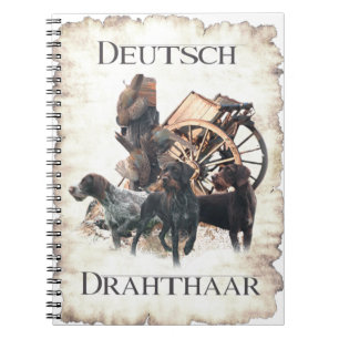 German Wirehaired Pointer  sticker Paper Plate Out Notebook