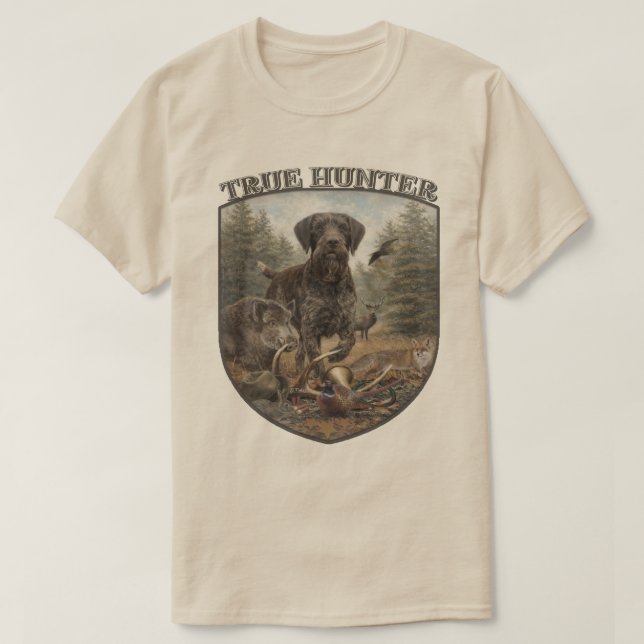 German Wirehaired Pointer T-Shirt (Design Front)