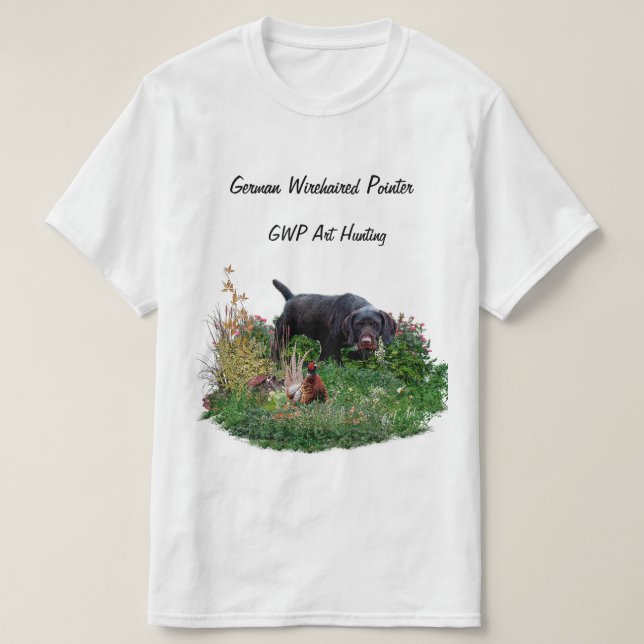German Wirehaired Pointer  T-Shirt (Design Front)