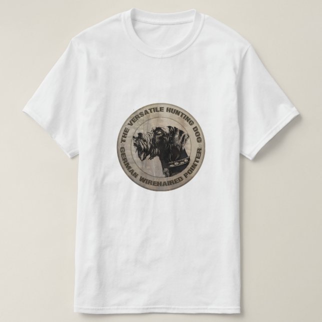 German Wirehaired Pointer  T-Shirt (Design Front)