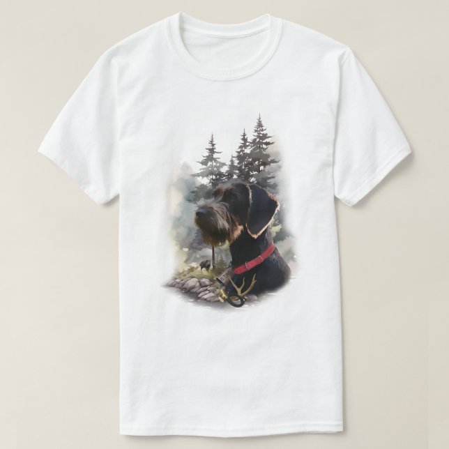 German Wirehaired Pointer T-Shirt (Design Front)