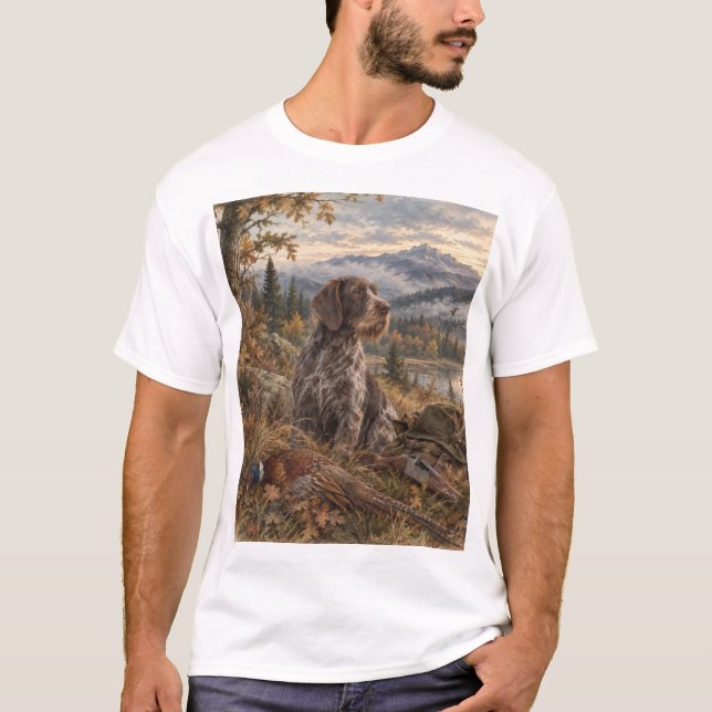 German Wirehaired Pointer T-Shirt (Front)