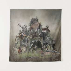 German Wirehaired Pointer      Tapestry
