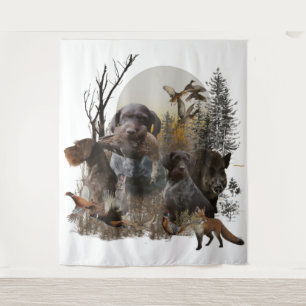 German Wirehaired Pointer Tapestry