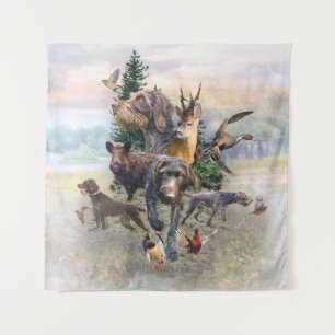 German Wirehaired Pointer   Tapestry