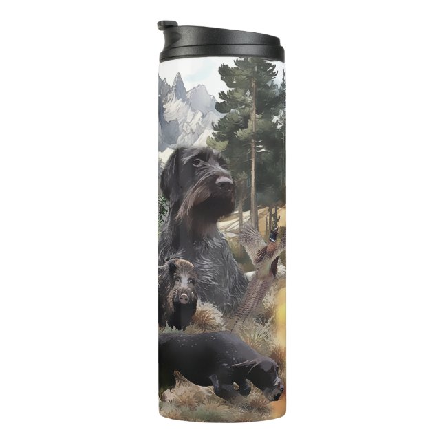 German Wirehaired Pointer   Thermal Tumbler (Rotated Right)