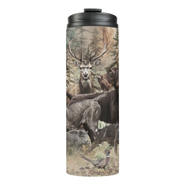 German Wirehaired Pointer Thermal Tumbler (Front)