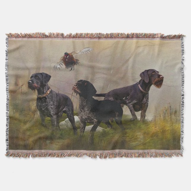  German Wirehaired Pointer     Throw Blanket (Front)