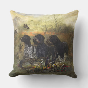 German Wirehaired Pointer   Throw Pillow