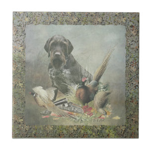 German Wirehaired Pointer    Tile