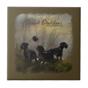 German Wirehaired Pointer Tile
