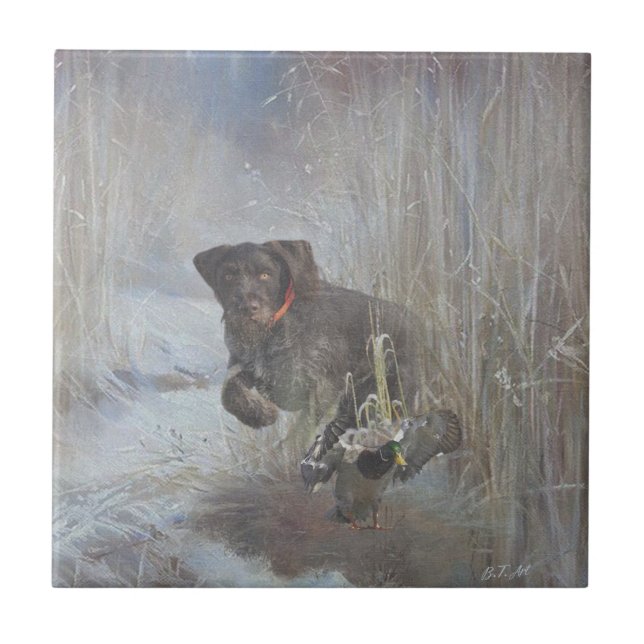  German Wirehaired Pointer Tile (Front)