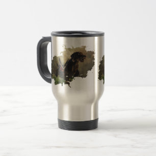 German Wirehaired Pointer   Travel Mug