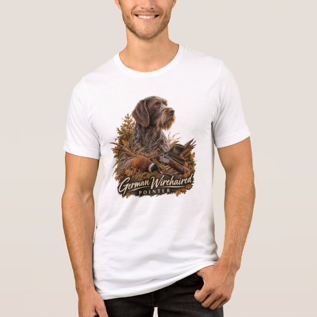 German Wirehaired Pointer Tri-Blend Shirt (Front)